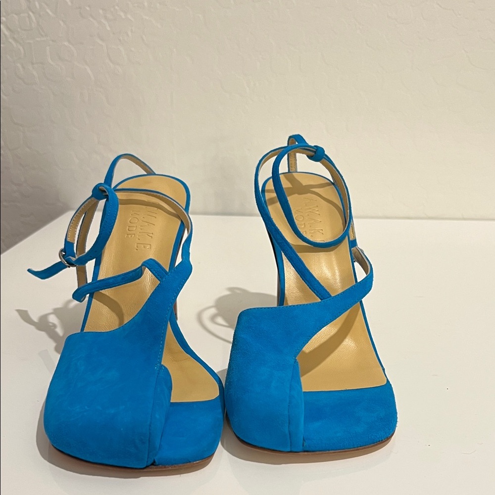 A.W.A.K.W MODE Christine Sandal- Turquoise - Picture 8 of 10